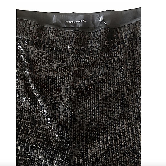 Code x Mode Sequin Pants Wide Leg in black - Picture 9 of 10